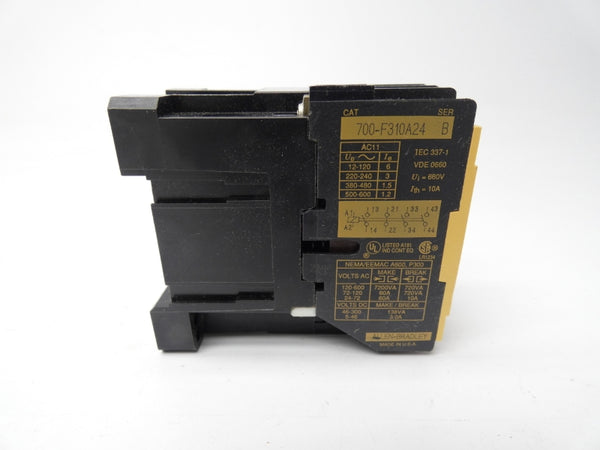 ALLEN BRADLEY 700-F310A24 SER. B 24V (BK/YL) NSMP