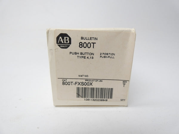ALLEN BRADLEY 800T-FXS00X SER. T (WH) NSMP