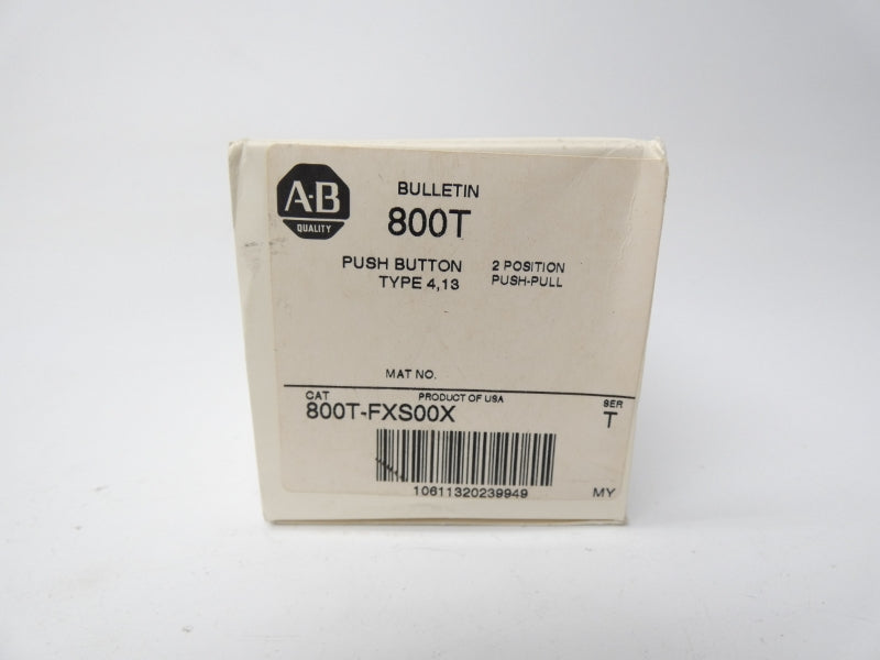 ALLEN BRADLEY 800T-FXS00X SER. T (WH) NSMP
