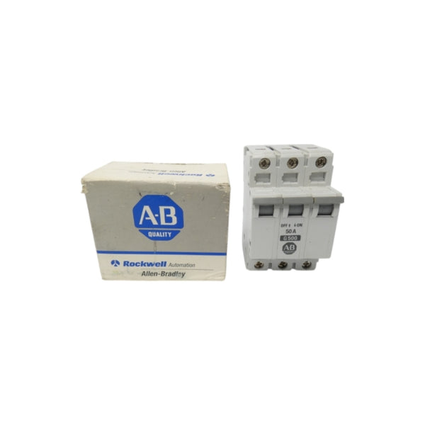 ALLEN BRADLEY 1492-CB3H500 SER. B 480VAC 50A (GY/BL) NSMP