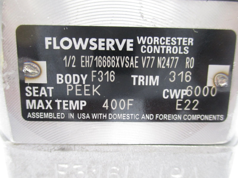 FLOWSERVE 05EH716666XVSAEV77N2477 1/2" NSMP