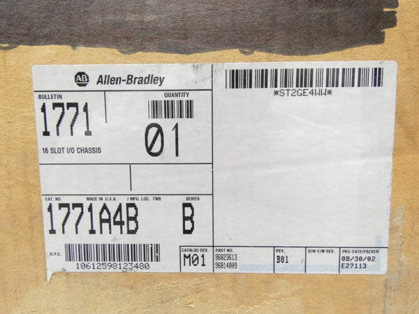 ALLEN BRADLEY 1771-A4B SER. B REV. M01 5.25VDC 24A NSMP