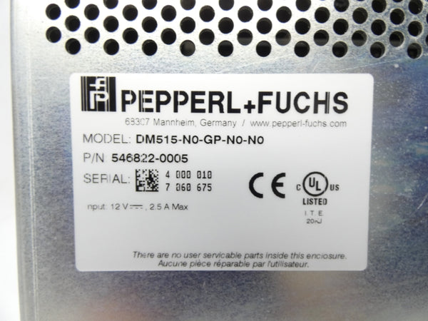 PEPPERL+FUCHS DM515-N0-GP-N0-N0 546822-0005 12V 2.5A NSMP