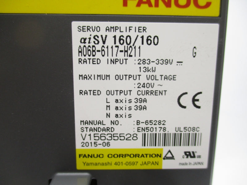 FANUC A06B-6117-H211 283-399V 39A NSMP