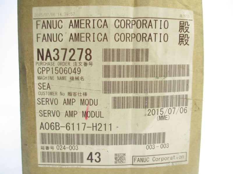 FANUC A06B-6117-H211 283-399V 39A NSMP