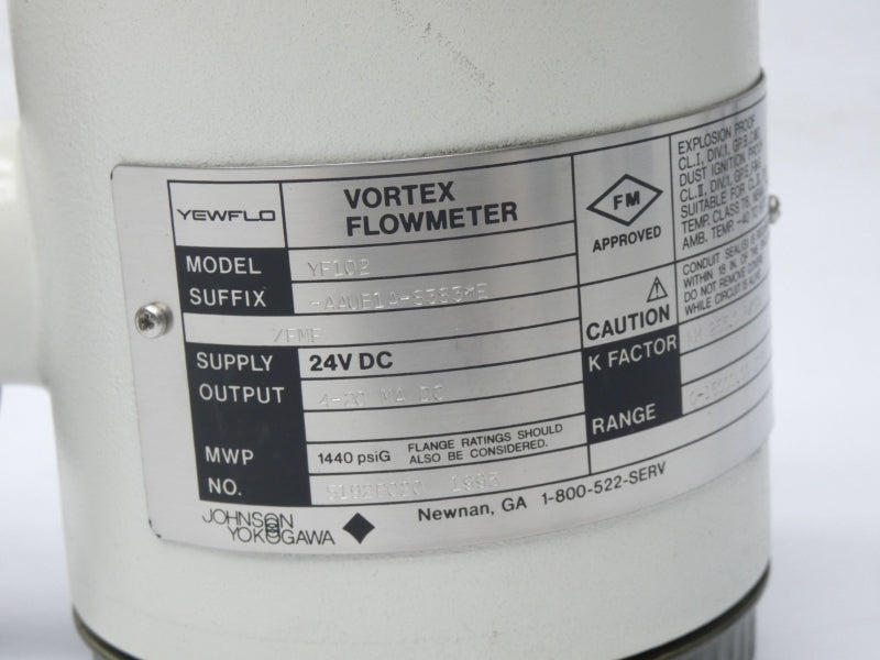 YOKOGAWA YF102-AAUB1A-S3S3*E 24VDC 1440PSI NSNP