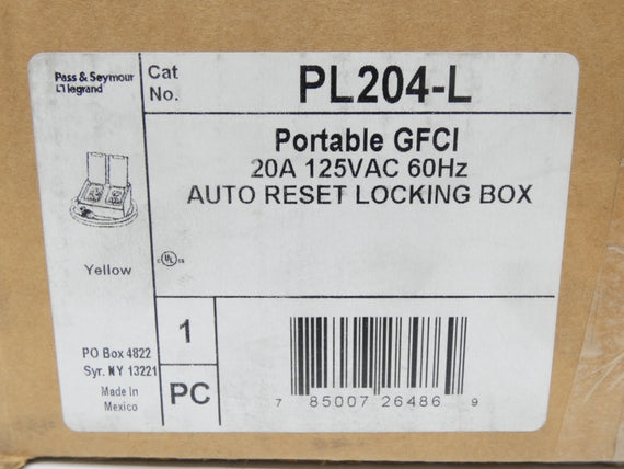 PASS & SEYMOUR PL204-L 125VAC 20A NSMP
