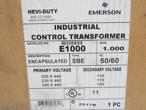 HEVI-DUTY E1000 240/480V NSMP