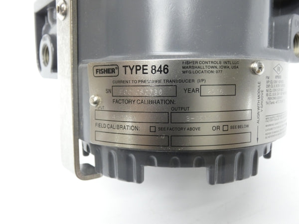 FISHER 846-DS1J1K5 3-15PSI NSMP