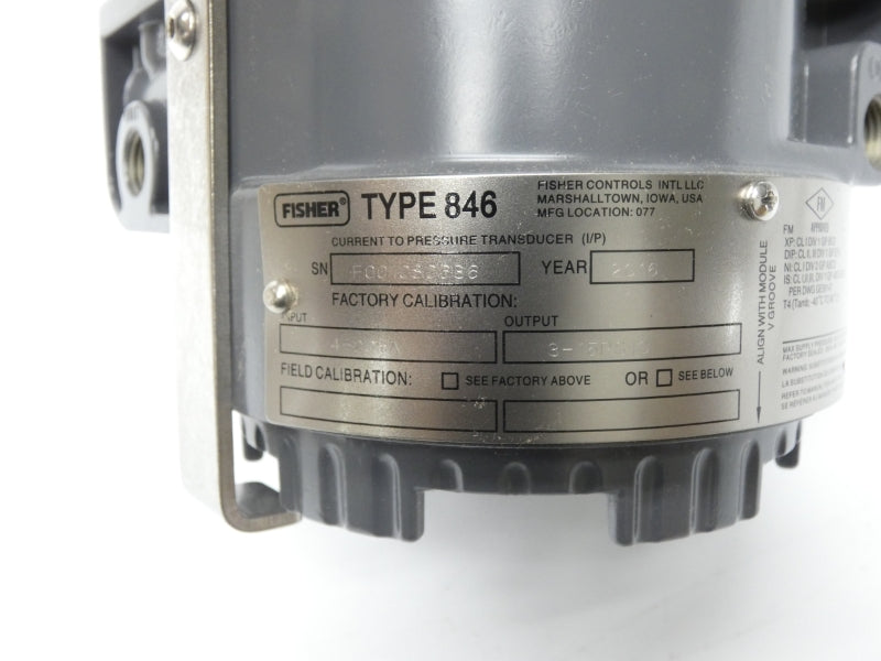FISHER 846-DS1J1K5 3-15PSI NSMP