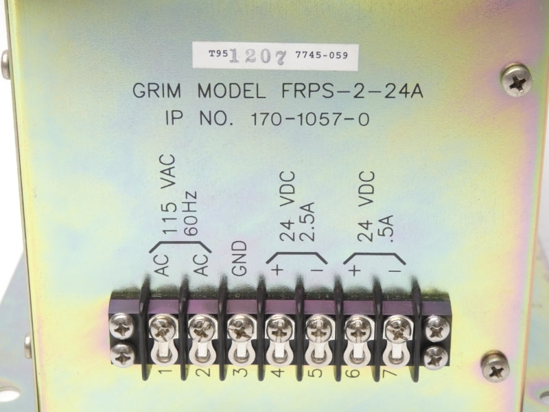 TELEGENIX FRPS-2-24A 170-1057-0 115VAC 2.5A NSMP