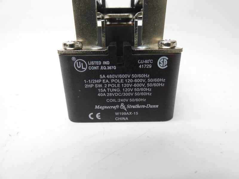 MAGNECRAFT & STRUTHERS DUNN W199AX-15 240V 5A NSMP