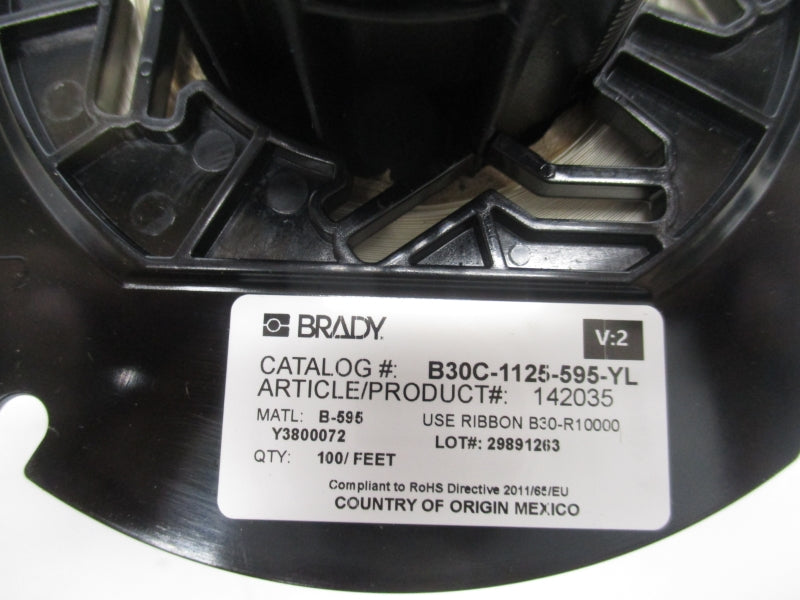 BRADY B30C-1125-595-YL NSMP