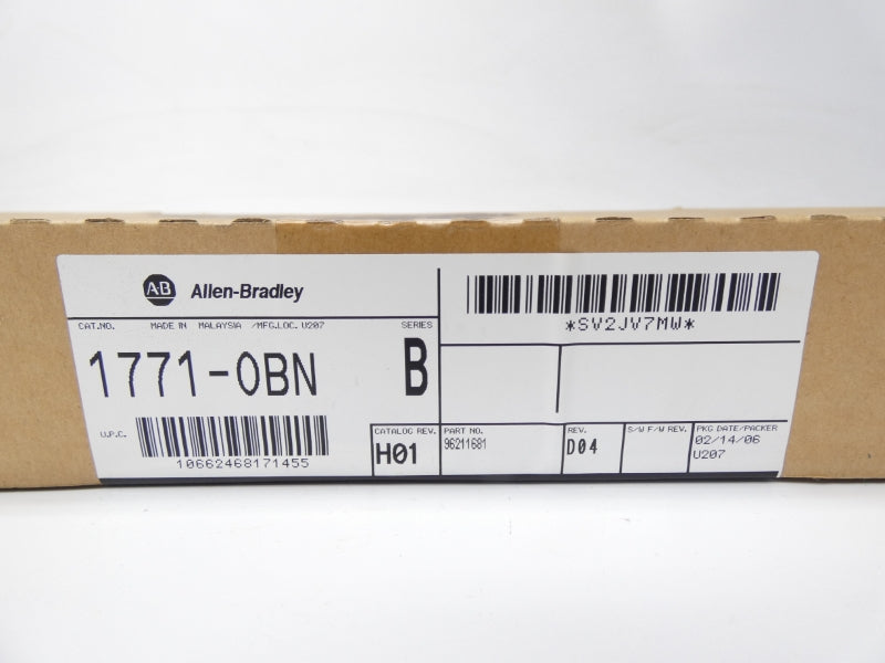 ALLEN BRADLEY 1771-OBN SER. B REV. H01 DATE: 2006 NSFS