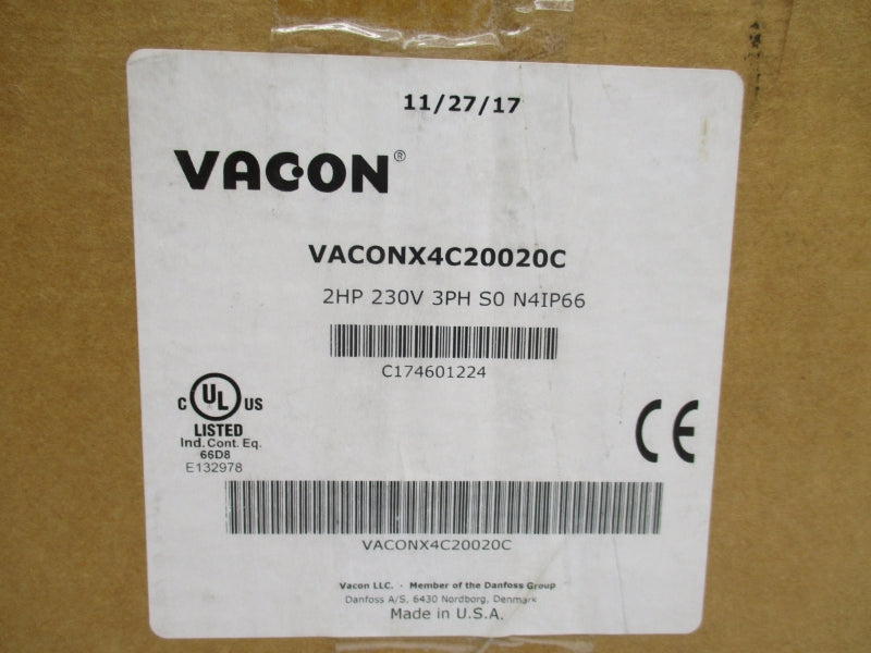 VACON X4C20020C 200-230V 9.0-7.8A NSMP