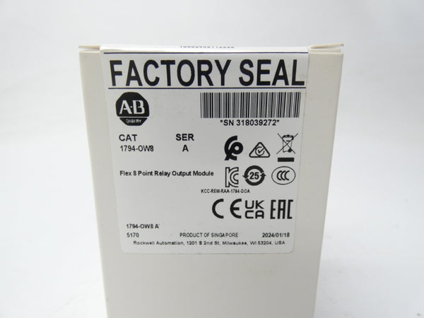 ALLEN BRADLEY 1794-OW8 SER. A DATE: 2024 NSFS