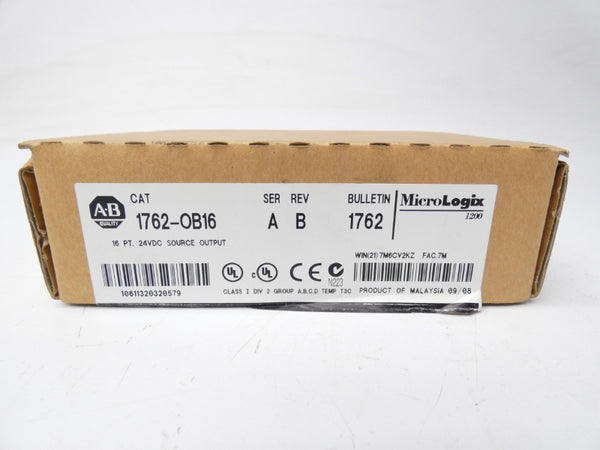 ALLEN BRADLEY 1762-OB16 SER. A REV. B 24VDC 10A NSMP