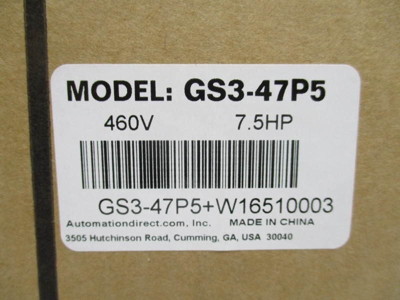 AUTOMATION DIRECT GS3-47P5 380-480V 32A NSMP