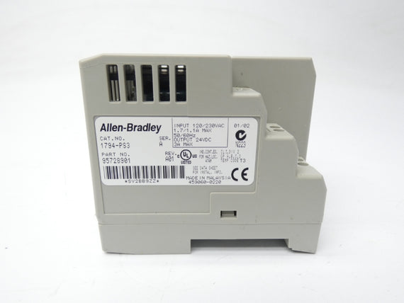 ALLEN BRADLEY 1794-PS3 SER. A REV. A01 120/230VAC 3A NSNP