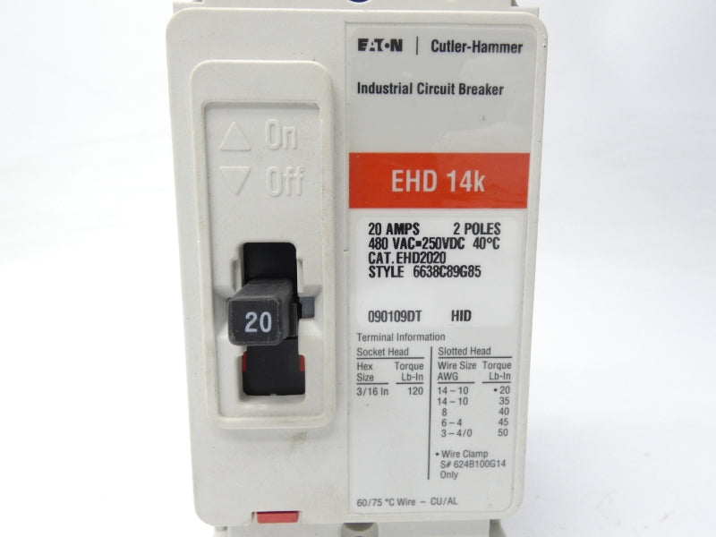 WESTINGHOUSE EHD2020 480VAC 20A UNMP