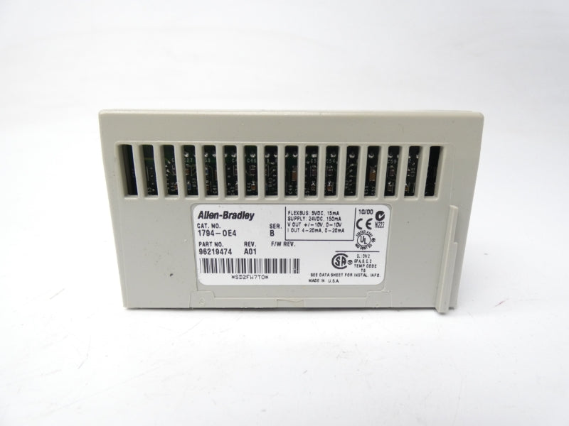 ALLEN BRADLEY 1794-OE4 SER. B REV. A01 24VDC UNMP