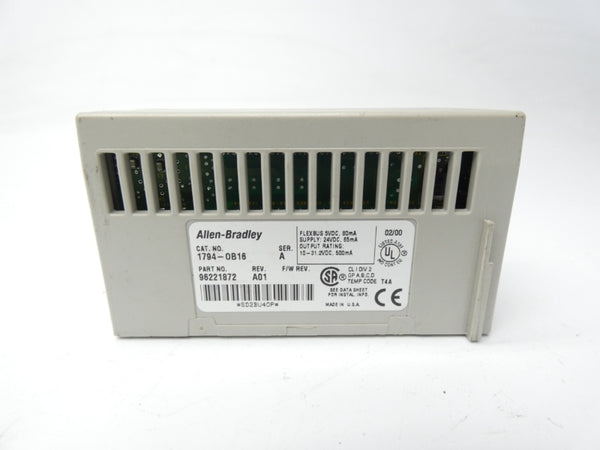 ALLEN BRADLEY 1794-OB16 SER. A REV. A01 10-31.2VDC UNMP