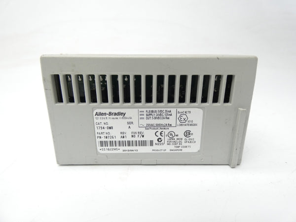 ALLEN BRADLEY 1794-OW8 SER. A REV. A01 250VDC 2A UNMP