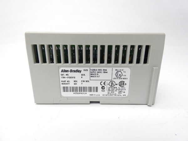 ALLEN BRADLEY 1794-IF2XOF2I SER. A REV.B01 F/W F 24VDC UNMP