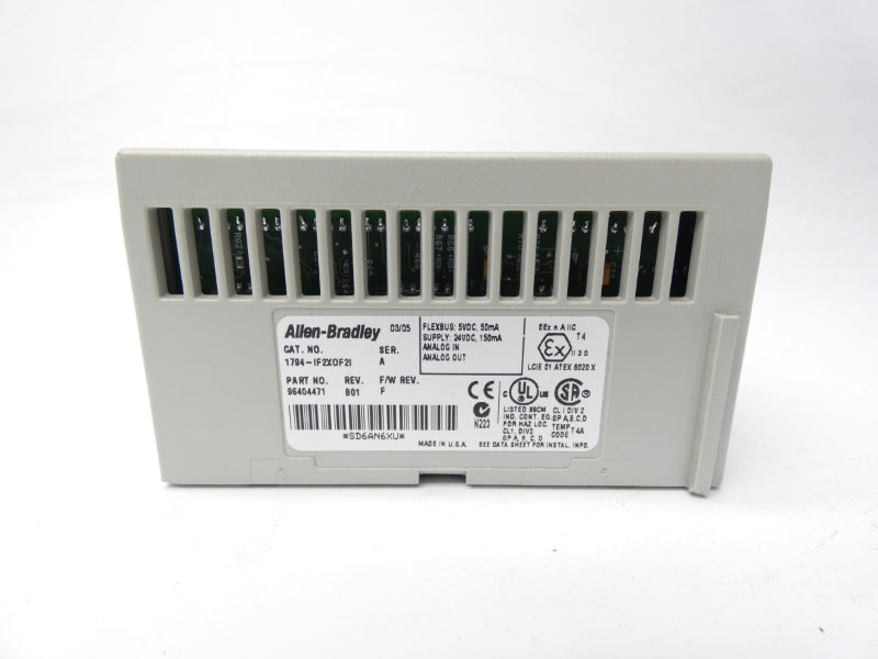 ALLEN BRADLEY 1794-IF2XOF2I SER. A REV.B01 F/W F 24VDC UNMP