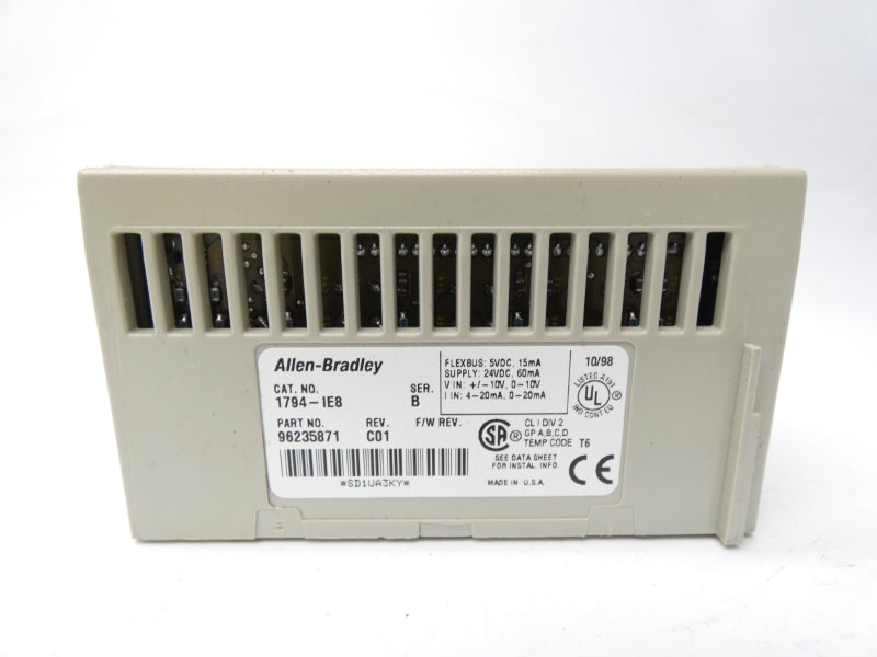 ALLEN BRADLEY 1794-IE8 SER. B REV. C01 24VDC UNMP