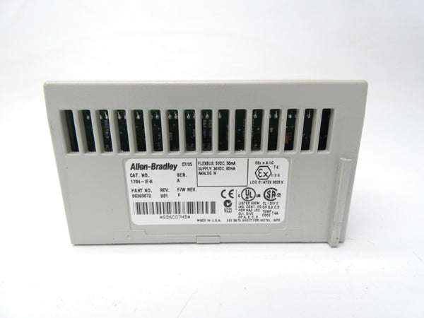 ALLEN BRADLEY 1794-IF4I SER. A REV. B01 F/W F 24VDC UNMP