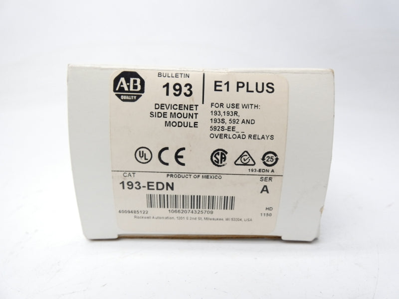 ALLEN BRADLEY 193-EDN SER. A F/W 1.002 24VDC (WH) NSMP