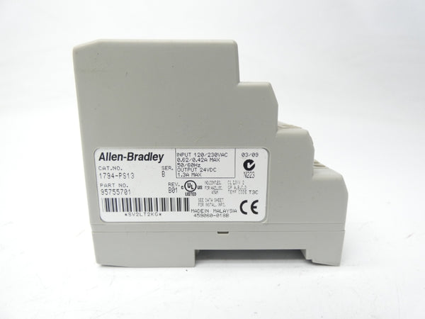 ALLEN BRADLEY 1794-PS13 SER. B REV. B01 120/230VAC 1.3A UNMP