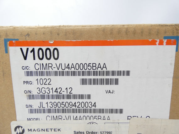 YASKAWA CIMR-VU4A0005BAA REV. C 380-480V 5.9/4.4A NSMP