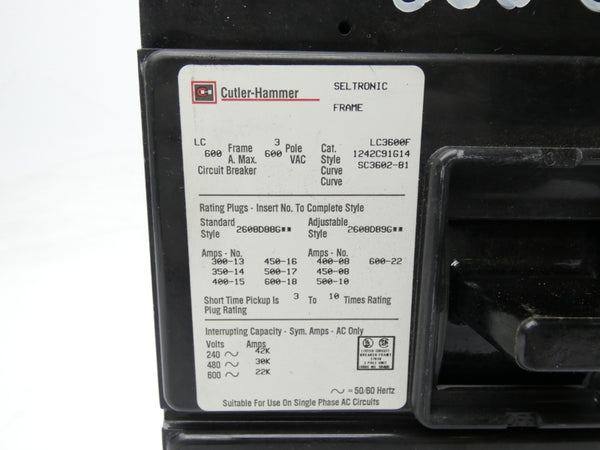 CUTLER HAMMER LC3600F 600V 600A UNMP