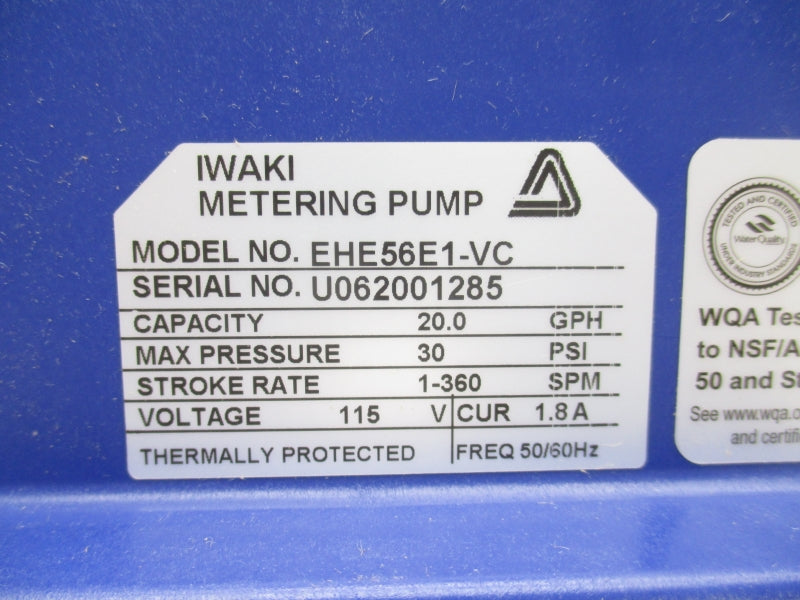 WALCHEM EHE56E1-VC 115V 1.8A 30PSI NSMP