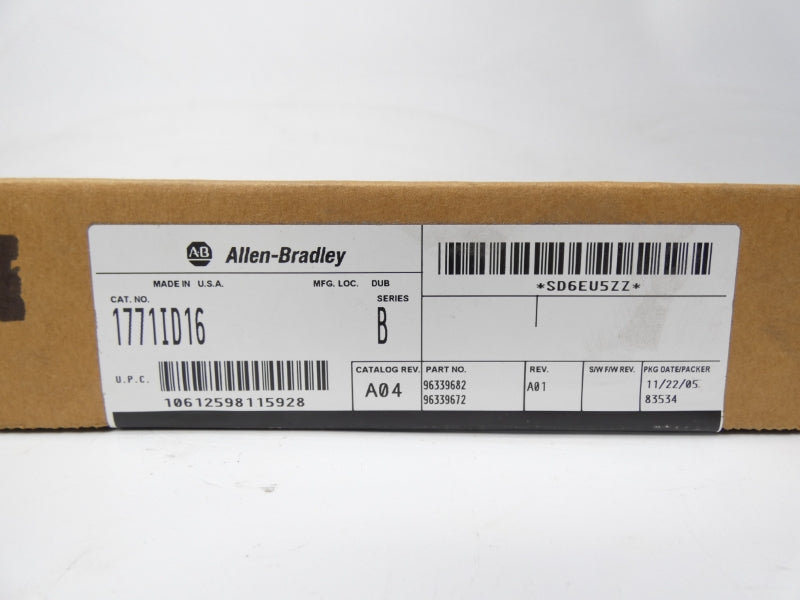 ALLEN BRADLEY 1771-ID16 SER. B REV. A04 DATE: 2011 NSFS