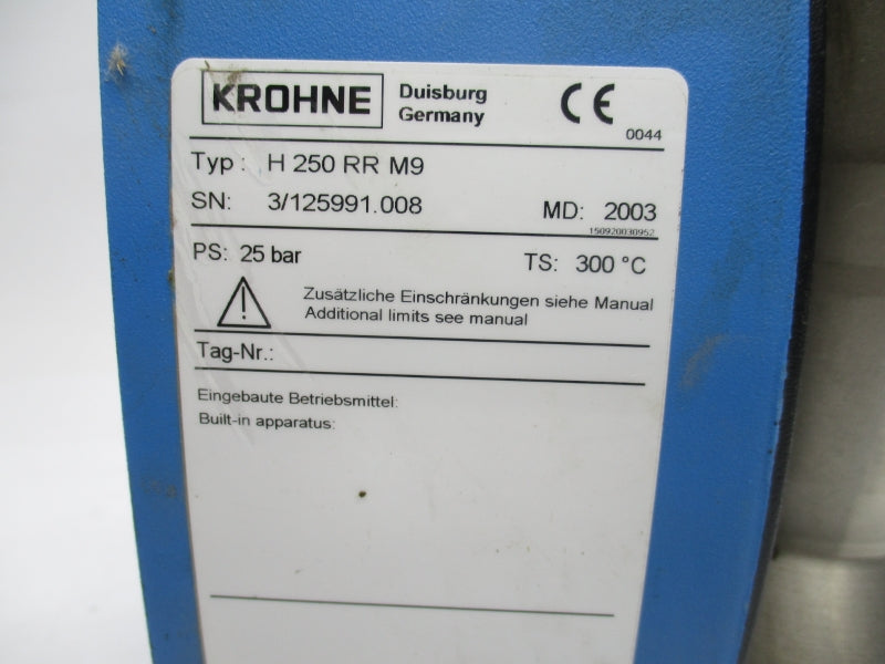 KROHNE H250RRM9 2-7/8" NSNP