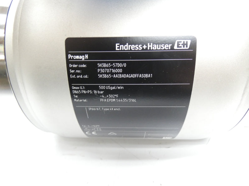 ENDRESS+HAUSER 5H3B65-57D0/0 264V 2-1/2" NSMP
