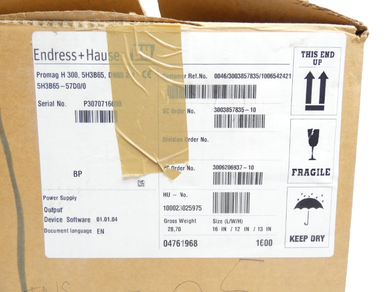 ENDRESS+HAUSER 5H3B65-57D0/0 264V 2-1/2" NSMP