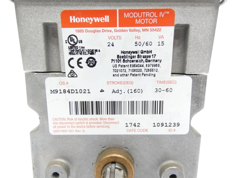 HONEYWELL M9184D1021 24V 30/60S NSMP