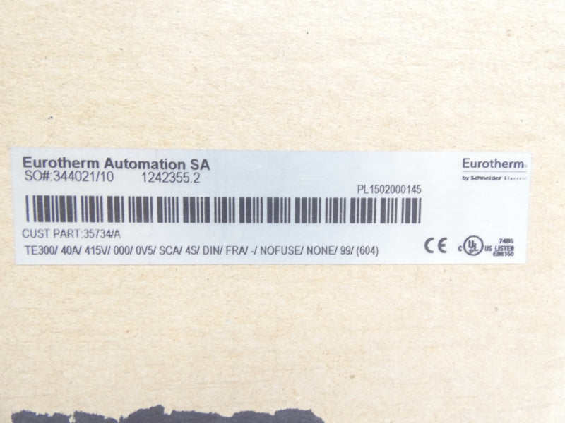 EUROTHERM TE300/40A/400V/000/4MA20/FC8/3S/DIN/FRA NSMP