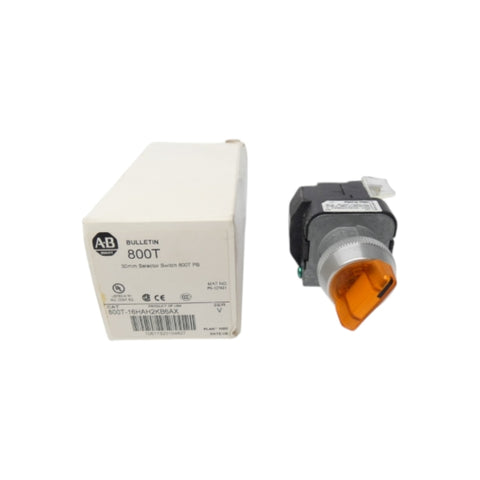 ALLEN BRADLEY 800T-16HAH2KB6AX SER. V 120V (WH) NSMP