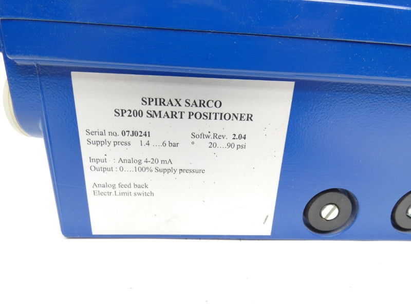 SPIRAX SARCO SP200 7.837.5301.000 20-90PSI NSMP