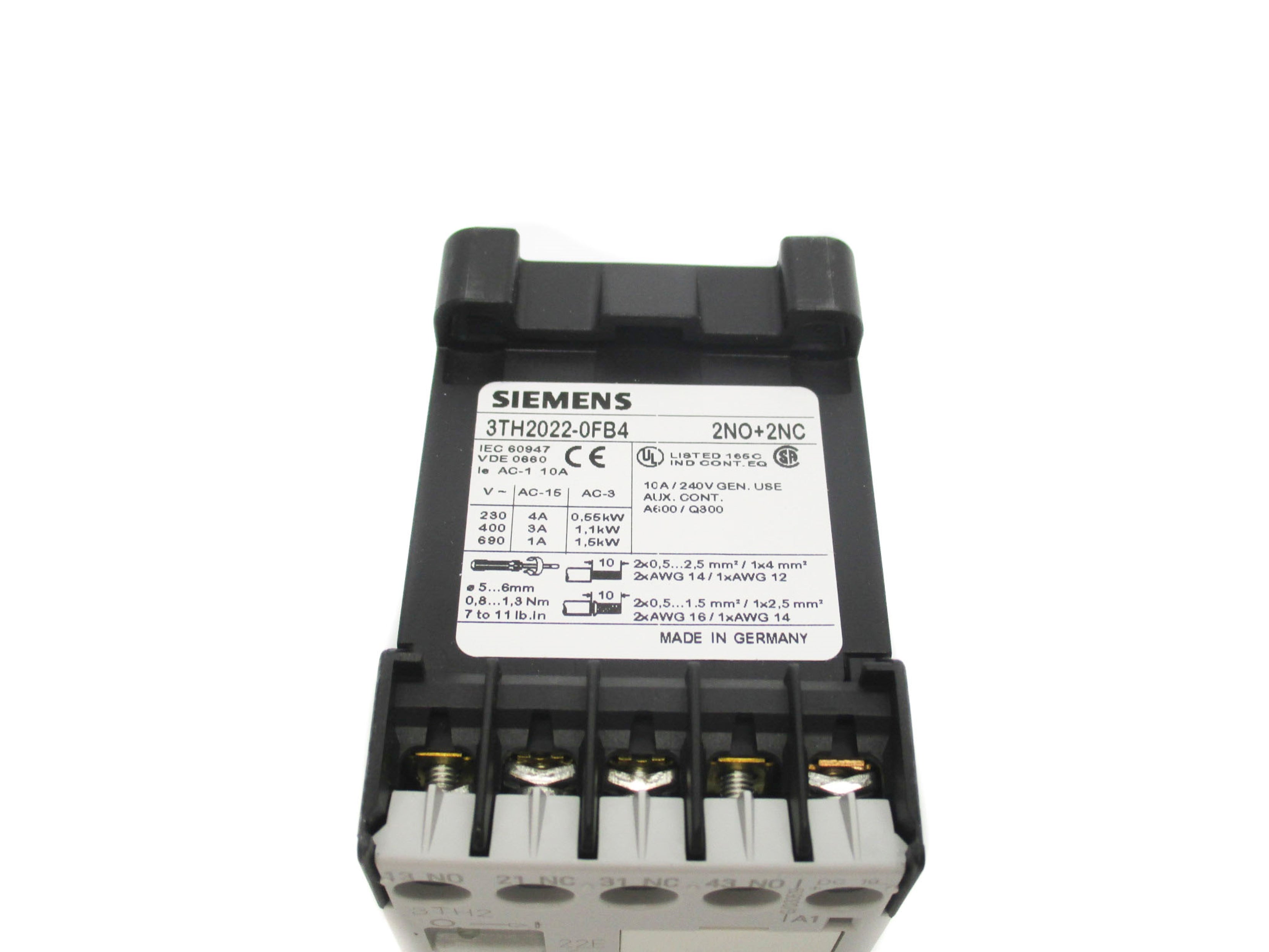 SIEMENS 3TH2022-0FB4 24VDC 10A NSMP