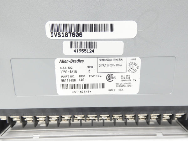 ALLEN BRADLEY 1791-0A16 SER. B REV. C01 120VAC NSNP