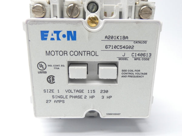 EATON A201K1BA 115-230V 27A NSNP