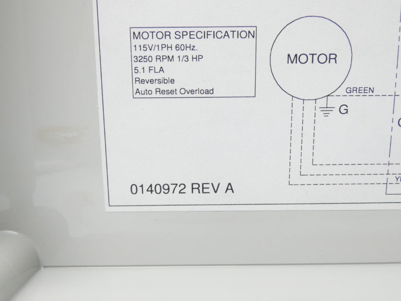 RITE HITE 0123040 REV. B UNMP
