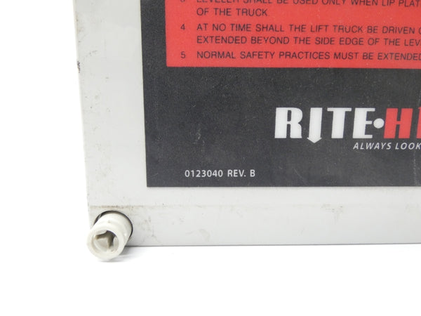 RITE HITE 0123040 REV. B UNMP