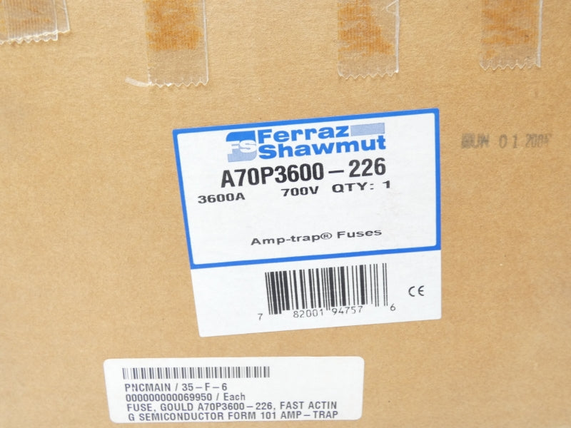 FERRAZ SHAWMUT A70P3600-226 700VAC 3600A NSFS